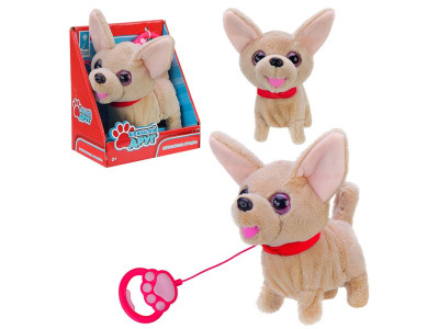 Собачка на повідку Кращий друг Чихуахуа гавкає ходить виляє хвостом PL82304