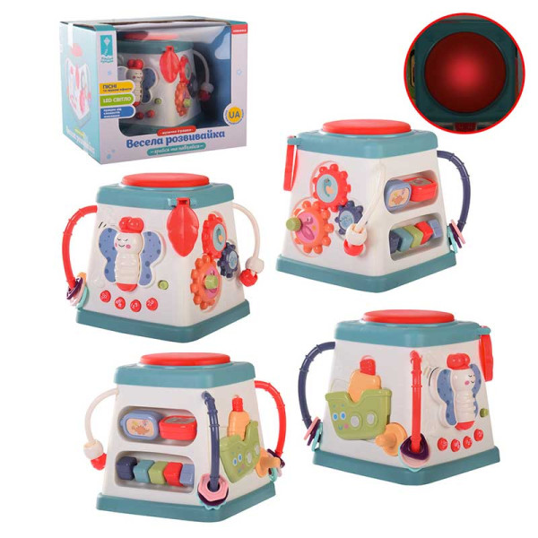 Бізікуб озвучений українською мовою активна кожна панель букви цифри PL-721-67