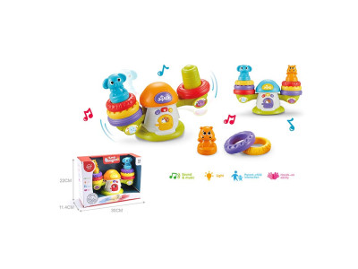 Муз. розв. вагизвуксвітло в коробці QF366-043