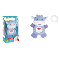 Мяка іграшка коровка зі світлом і звуком SL88005