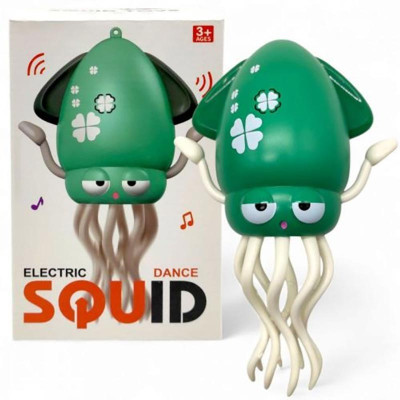 Інтерактивна іграшка танцюючий кальмар 158-21C_Green
