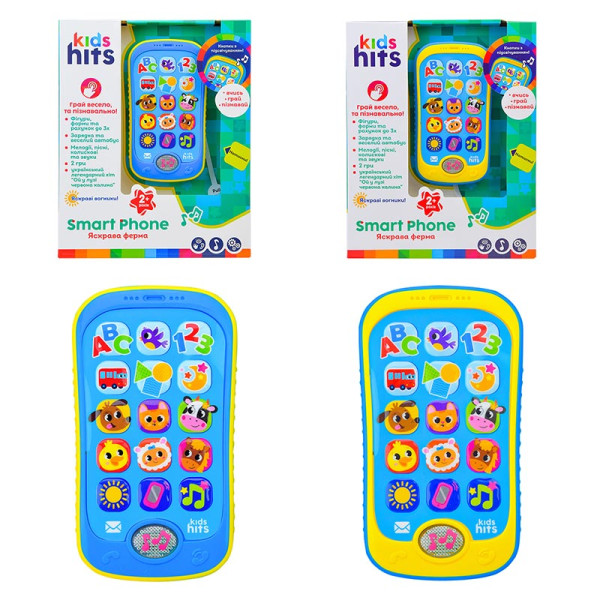 Телефон муз. розв. Kids Hits арт. KH03/003 (96шт) "Яскрава ферма" батар у KH03/003 Телефон муз. розв. Kids Hits арт. KH03/003 (96шт) "Яскрава ферма" батар у KH03/003