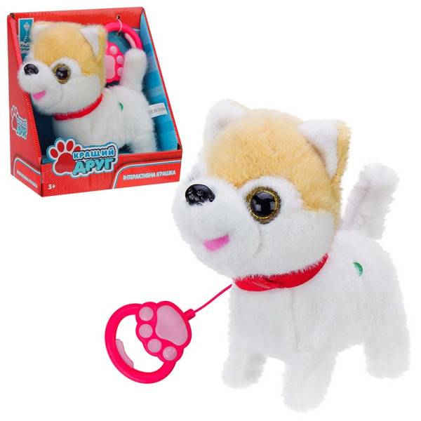 Собачка на повідку Кращий друг Шпіц ходить виляє хвостом PL82305 Собачка на повідку Кращий друг Шпіц ходить виляє хвостом PL82305