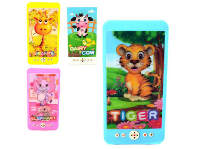 Телефон музичний на батарейках у пакеті (4 види) 687A