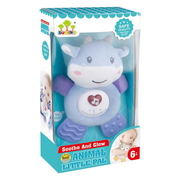 Мяка іграшка коровка зі світлом і звуком SL88005