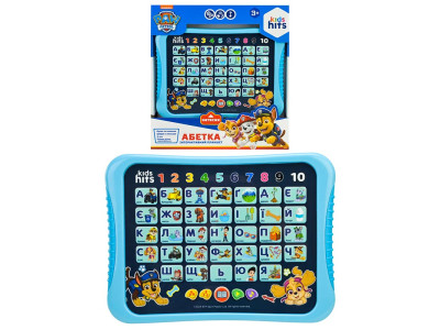 Ігровий Планшет Kids Hits Абетка Paw Patrol на батарейках зі звуком KH01/014L