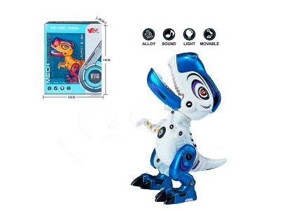 Інтеркативна іграшка робот-динозавр зі світлом і звуком MY66-J1203_White