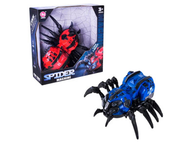 Інтерактивна іграшка Павук на батарейках зі звуком і світлом HJ918K-1_Blue Інтерактивна іграшка Павук на батарейках зі звуком і світлом HJ918K-1_Blue