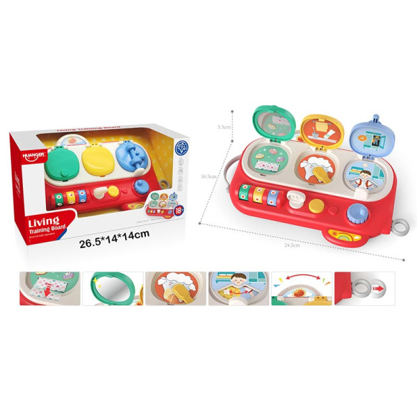 Бізіборд музичний розвиваючий на логіку HE8080