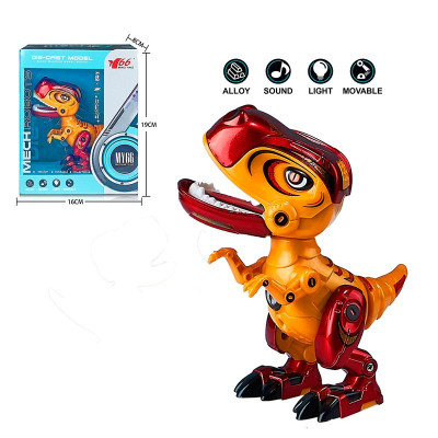 Інтеркативна іграшка робот-динозавр зі світлом і звуком MY66-J1203_Orange