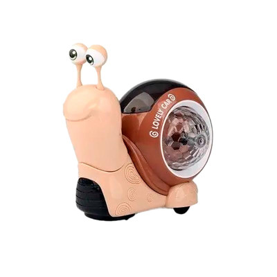 Інтерактивна іграшка равлик зі звуком і світлом RS-3150_Cream