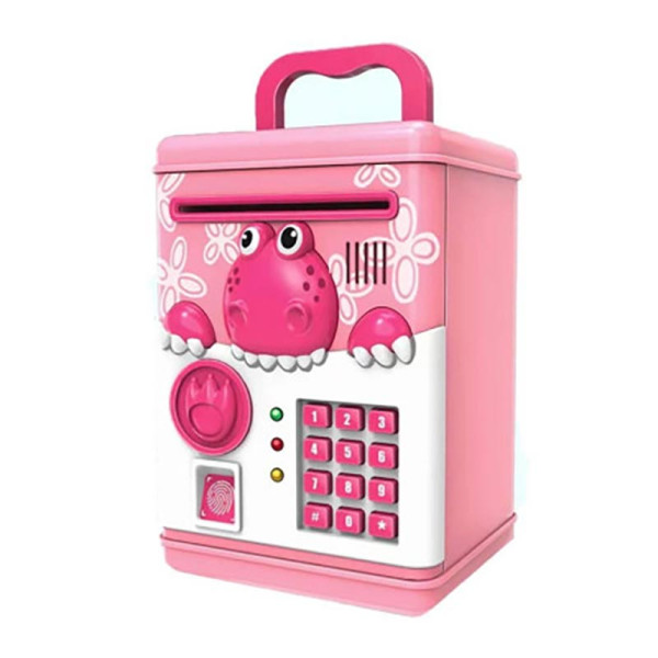 Сейф скарбничка Piggy Bank Smart з автоматичним приймачем купюр та паролем 6002A_Pink Сейф скарбничка Piggy Bank Smart з автоматичним приймачем купюр та паролем 6002A_Pink
