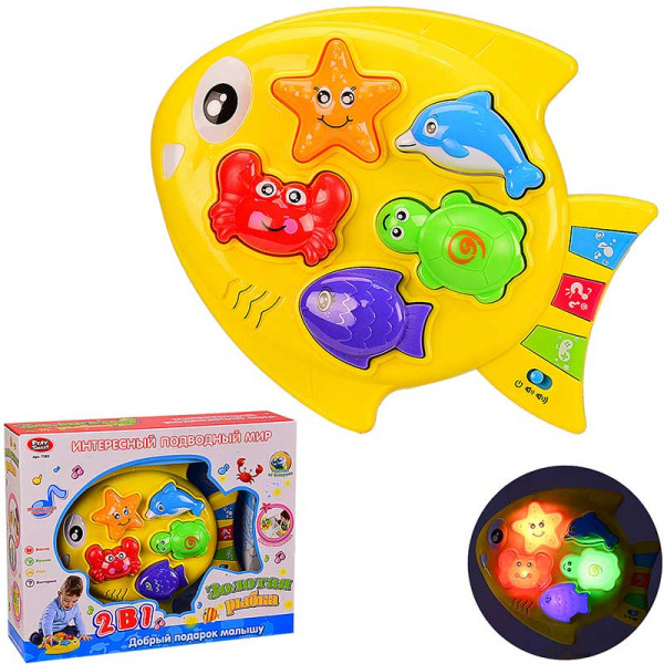 Ііграшка музикальна "Рибка" батар. світло звук 7385