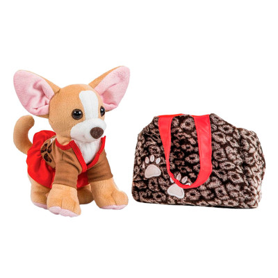 Собачка чихуахуа коричневий з сумочкою в платті CO-0102 Собачка чихуахуа коричневий з сумочкою в платті CO-0102
