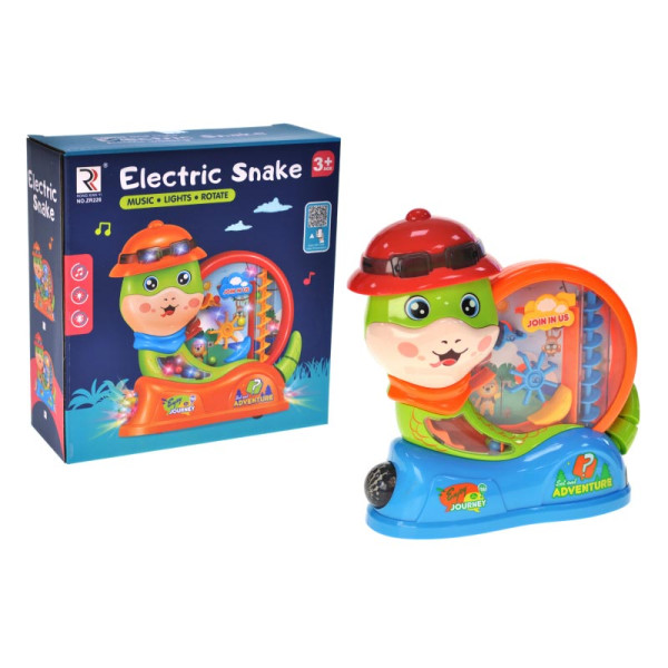 Змія на батарейках їздить зі звуком і світлом ZR226 Змія на батарейках їздить зі звуком і світлом ZR226