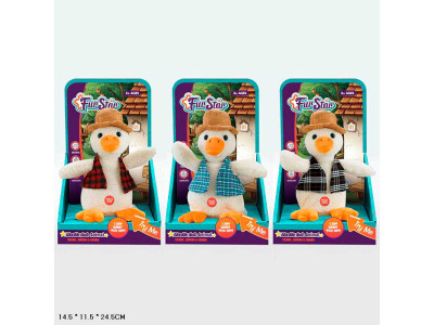 М'яка інтерактивна іграшка гусак повтор голосу T835