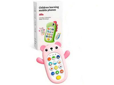 Дитячий ігровий телефончик HLX201-3A_Pink Дитячий ігровий телефончик HLX201-3A_Pink
