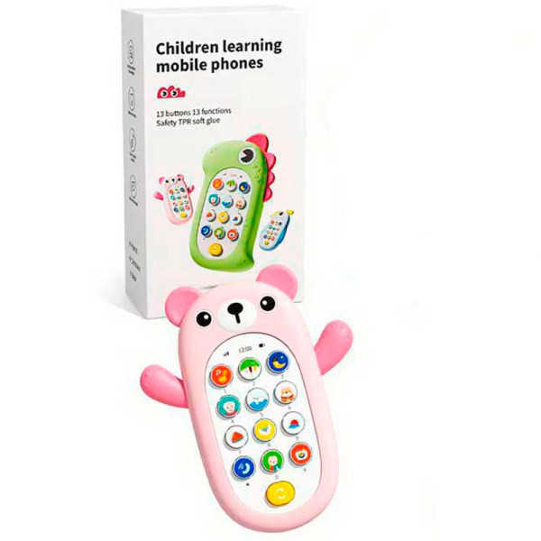 Дитячий ігровий телефончик HLX201-3A_Pink Дитячий ігровий телефончик HLX201-3A_Pink