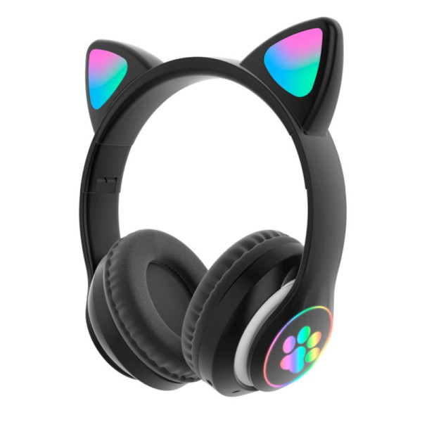 Бездротові навушкники з вушками STN-28_Black