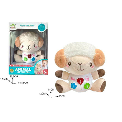 Інтеркативна іграшка баранчик зі світлом і звуком SL88029