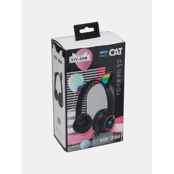 Навушники CAT з вушками VIV-24M Чорні V-24M