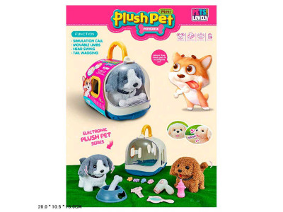 Мяка инеракт. іграшка арт. MC-1042 (16шт) собачка переноска акс-ри упак MC-1042