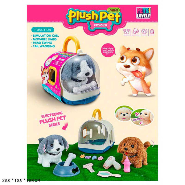 Мяка инеракт. іграшка арт. MC-1042 (16шт) собачка переноска акс-ри упак MC-1042