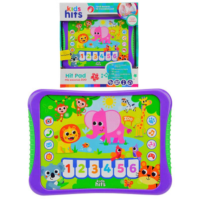 Планшет Kids Hits "Мій веселий Zoo"на батарейках на укр назви тварин звуки KH01/005