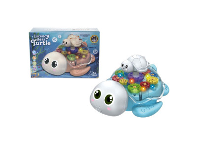 Інтерактивна іграшка Черепаха на батарейках зі звуком і світлом 8816 Інтерактивна іграшка Черепаха на батарейках зі звуком і світлом 8816