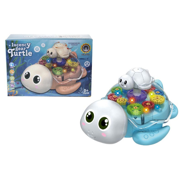 Інтерактивна іграшка Черепаха на батарейках зі звуком і світлом 8816 Інтерактивна іграшка Черепаха на батарейках зі звуком і світлом 8816