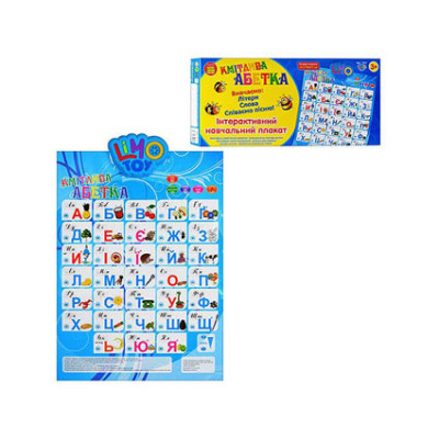 JT Плакат розмовляючий Абетка (укр.) 7027
