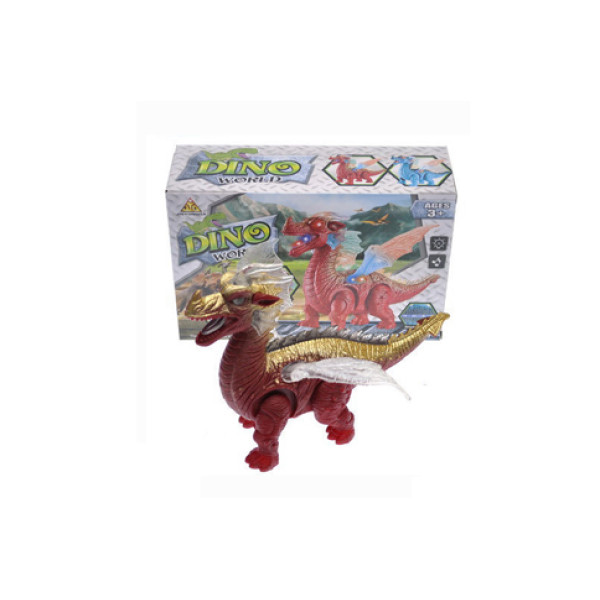 Динозавр музичний зі світло ефектами в коробці ходить 1388