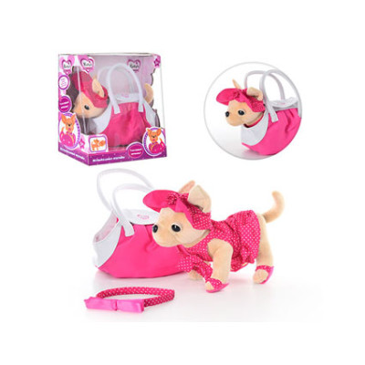 Собачка Кіккі 25см у сумці звук (рос.) M 1622