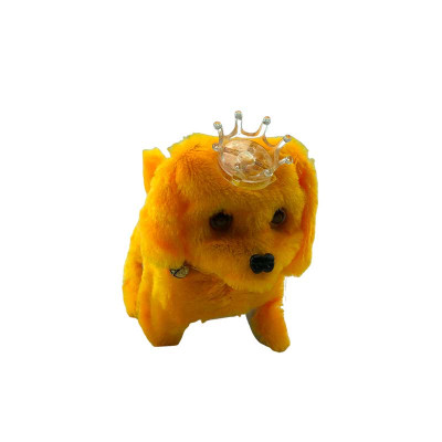 Собака з короною жовтий K416 Yellow