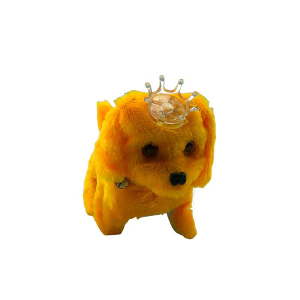 Собака з короною жовтий K416 Yellow