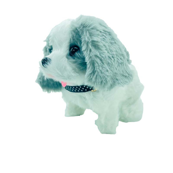 М'яка іграшка Інтерактивна собачка YK-93011_White-Gray