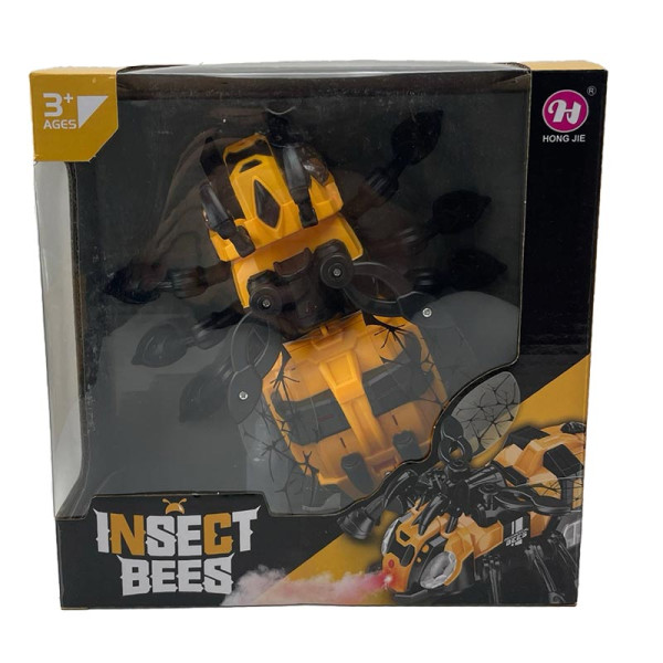 Інтерактивна іграшка Бджола на батарейках зі звуком і світлом HJ908K-1_Yellow