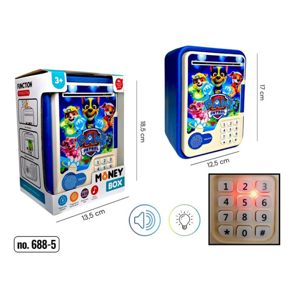 Скарбничка Сейф Щенячий Патруль зі звуком і світлом 688-5