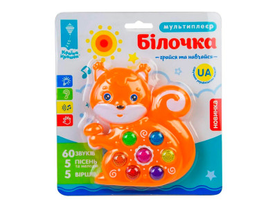 Іграшка муз. тварина арт. PL-719-84 бат. укр. звуки тварин вірши пісні PL-719-84