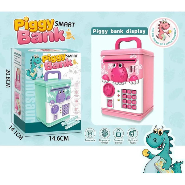 Сейф скарбничка Piggy Bank Smart з автоматичним приймачем купюр та паролем 6002A