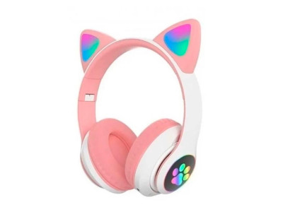 Бездротові навушкники з вушками VIV-23M-1_Pink