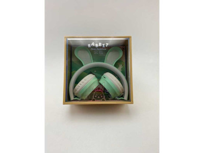 Навушники з вушками RABBIT SAZ-D05 Салатові SAZ-D05-4