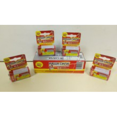 Батарейки Наша Сила Крона x3 9V 6F22X3