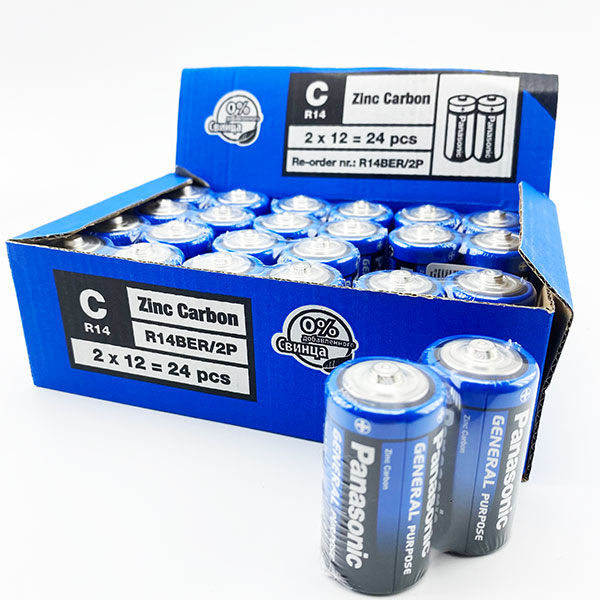 Батарейки Panasonic R14 (12) R 14