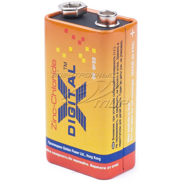 Батарейки X-Digital Крона 9V 6F 22/S 9V