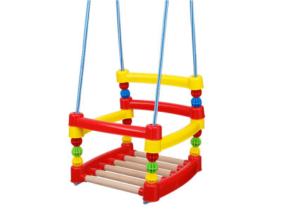 Гойдалка Бамсик № 1 дитяча 7001_Red