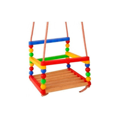 Гойдалка дерев'яна (з пластм. вставками)