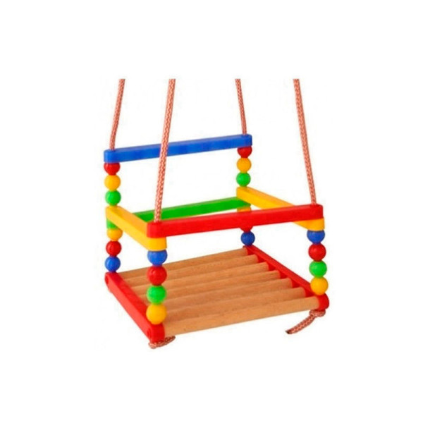 Гойдалка дерев'яна (з пластм. вставками)