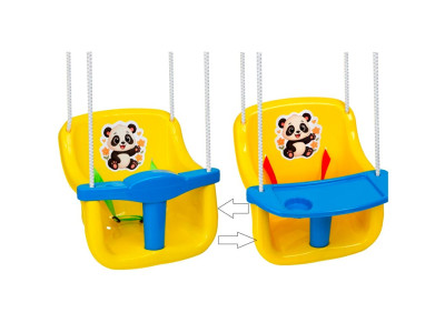 Гойдалка Бамсик Веселий малюк № 8 зі столиком 7010_Yellow