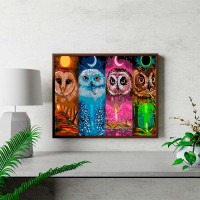 Картина за номерами Охоронці ключів Strateg на кольоровому фоні 40х50 см GS1610